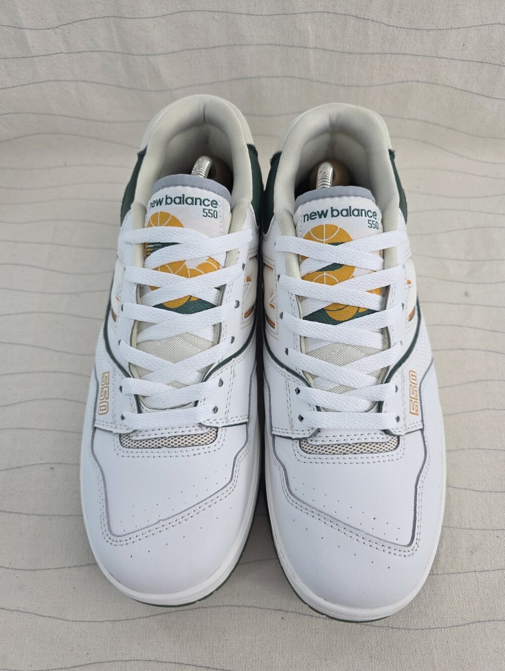 New Balance Mens 550 Nightwatch Pine Green/White Retro Sneakers BB550PWC Sz 10D - Picture 3 of 13